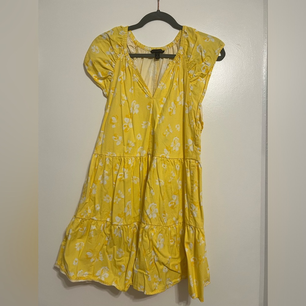 Banana Republic floral yellow dress